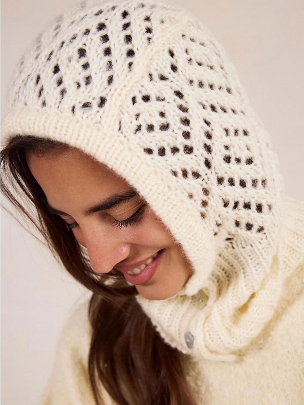 Free People Cozy Pointelle Balaclava